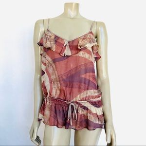 Vintage 100% Chiffon Top